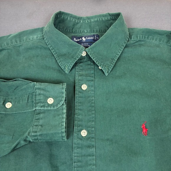 Ralph Lauren Other - Ralph Lauren Blake Long Sleeve Button Down Shirt Men's Size XL Green OVERSIZED